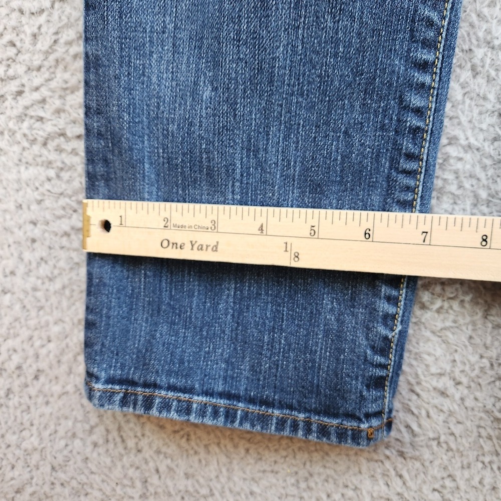 Lucky Brand Jeans Women's 12 Blue Denim Cotton Stretch Straight‎ Leg Made in USA - Picture 4 of 12